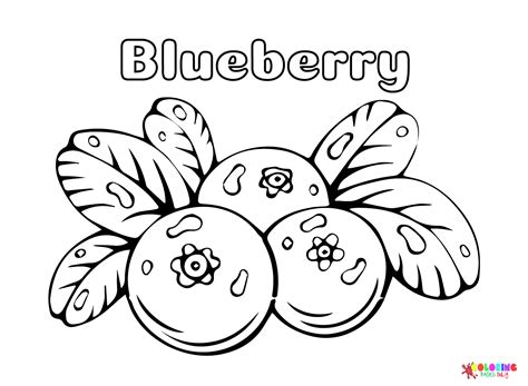 Blueberry Coloring Page