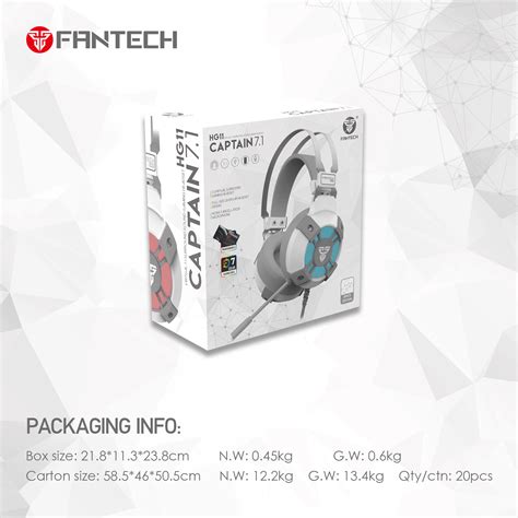 سماعة العاب محيطية اصدار الفضاء FANTECH HG11 CAPTAIN 7.1 | الاردن