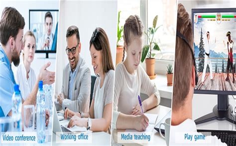 Ganix KVM Switch 4 Port, HDMI USB Switch 4K@30Hz for 4 Computer Share 1 ...