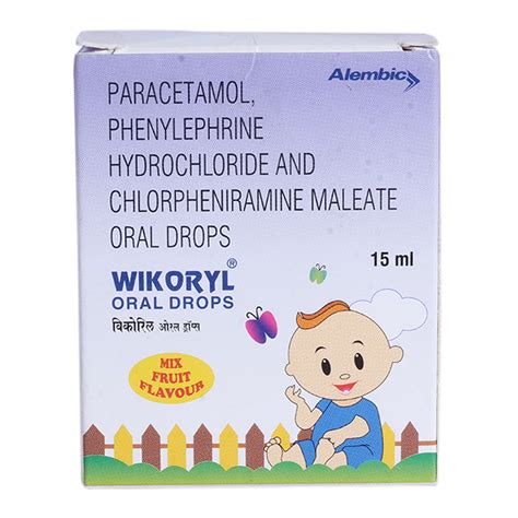 Wikoryl Oral Drops 15 ml Price, Uses, Side Effects, Composition ...