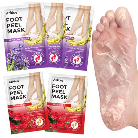 5 Pack Foot Peel Mask for Soft Exfoliated Feet - Callus Remover & Dead ...