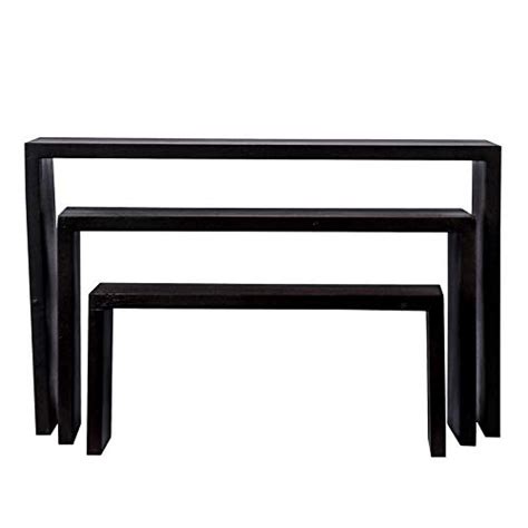 Greenazia 3Pcs Wooden Buffet Display (Black) : Amazon.in: Home & Kitchen