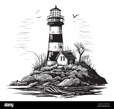 Lighthouse Drawing Art For Sale at Tracy Macias blog