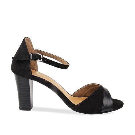 Buy Rocia Black formal block heels at Amazon.in