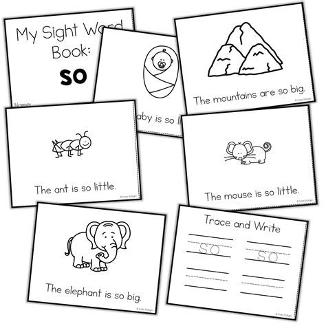Printable Mini Books With Sight Words - Download & Print Free ...