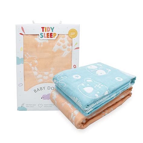 TIDY SLEEP Baby Blankets 6 Layer Wraper 100% Cotton Stroller Cover ...