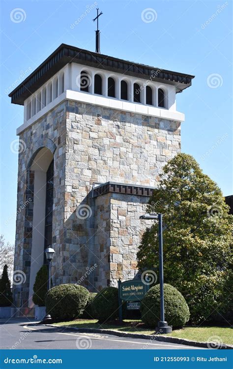 Saint Aloysius Roman Catholic Church in New Canaan, Connecticut Stock ...