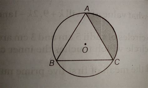 In the given figure ,triangle ABC is an equilateral triangle inscribed ...