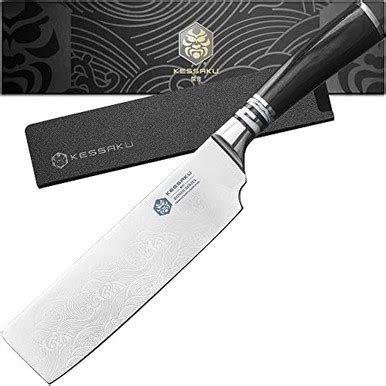 KESSAKU 7-Inch Nakiri Vegetable Cleaver Knife - Ronin Series - Forged ...