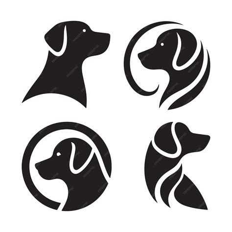 Dog logo vector set illustration | Premium AI-generated vector
