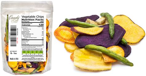 CandyOut Vegetable Chips - Salted Veggie Chips - Dehydrated Vegetables ...
