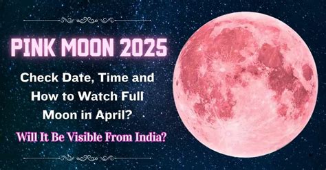 Pink Moon 2025: Check Date, Time & Where to Watch This 'Micromoon' From ...