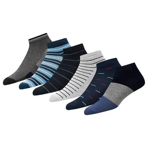 Buy SOXCO Men's Ankle Length Cotton Socks (Pack Of 6 Pairs) (SAT-99 ...