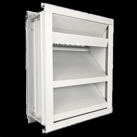 BIM objects - Free download! Extruded Non-Drainable Louvers, 4" Deep ...