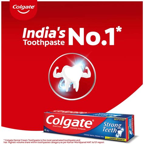 Buy COLGATE STRONG TEETH TOOTHPASTE ANTICAVITY TOOTHPASTE WITH AMINO ...