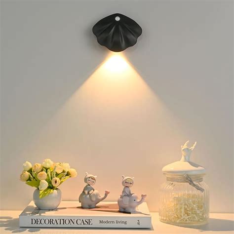 Yuewilai Battery Operated Wall Lights Set of Two, LED Picture Lights for Wall with Motion ...