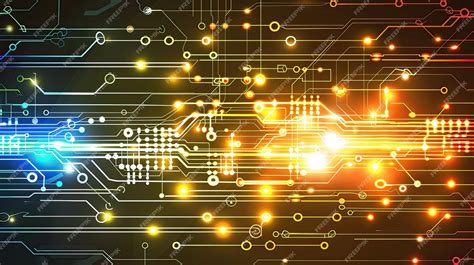 Abstract structure circuit computer technology business background | Premium AI-generated image