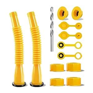 Gas Can Spout Replacement, 2-Kit Gas Can Nozzles Old Style Easy to ...