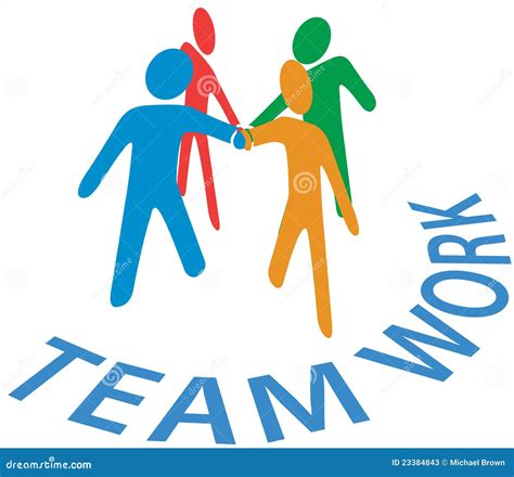 Collaboration People Join Hands Teamwork Cartoon Vector | CartoonDealer ...