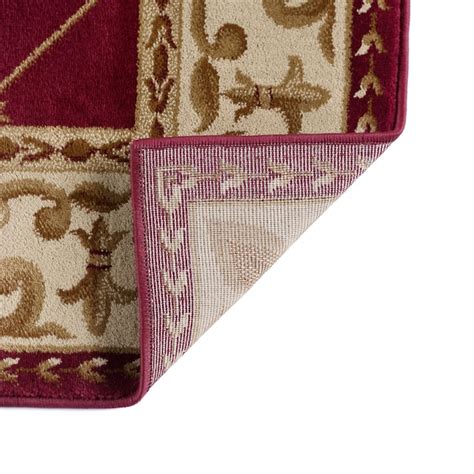 Tayse Sensation 5 X 8 (ft) Red Indoor Floral/Botanical French Country ...