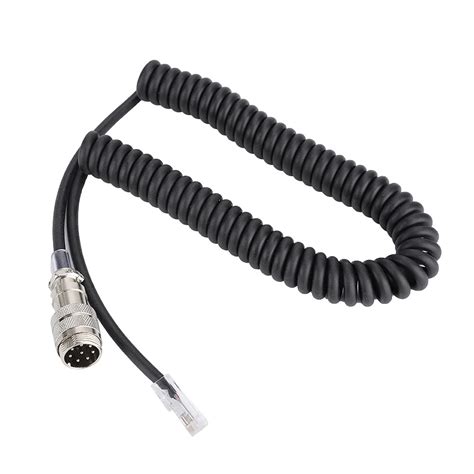 BROLEO Black 8-pin to RJ45 Microphone Converter Adapter, Microphone ...