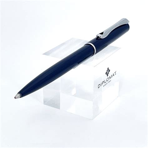Diplomat Traveller Navy Blue CT Ballpoint Pen – Penopedia