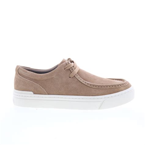 Rockport Terell Mens Brown Suede Lace Up Lifestyle Sneakers Shoes ...