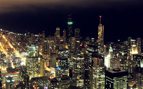Chicago City Night Wallpapers - Top Free Chicago City Night Backgrounds ...