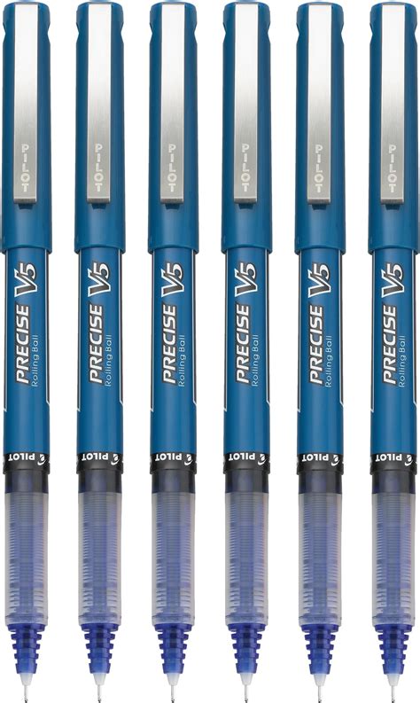 Pilot Precise V5 Stick Rolling Ball Pens Extra Fine Point Blue Ink Pack ...