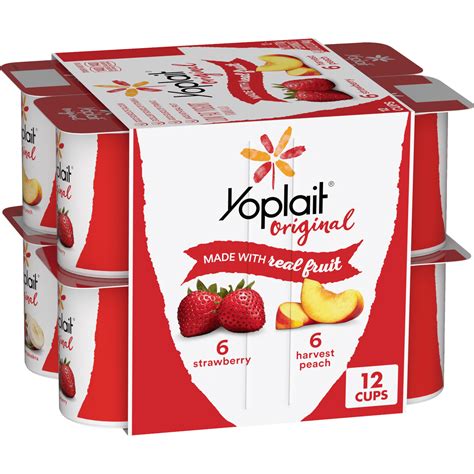 Yoplait Original Strawberry & Strawberry Banana Yogurt 12 Pack