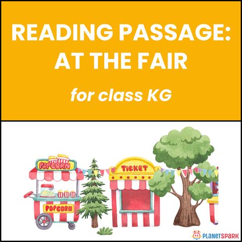 Class KG Unseen Passage on At the Fair | PlanetSpark