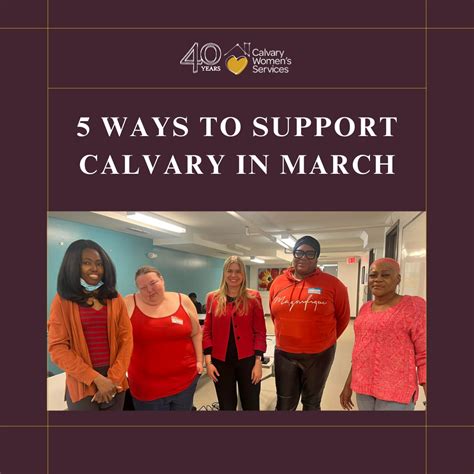 5 Ways to Support Calvary in March - Calvary Women's Services