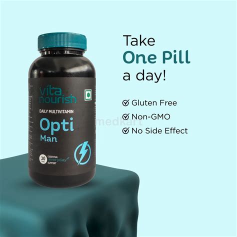 VITANOURISH - OPTI MAN - MULTIVITAMIN FOR MEN TABLET 30's Price, Uses ...