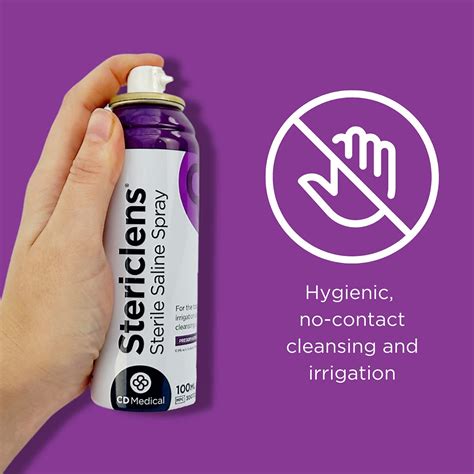 Stericlens Sterile Saline Piercing Aftercare Spray – London Piercing Clinic