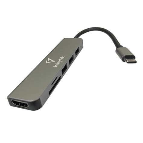 Hub Infinytek 6 In 1 Type-c To Hdmi+usb 3.0 *1+usb2.0* 1+sd+tf - Byl-2010n3