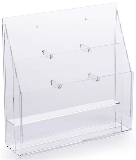 Displays2go Tabletop Pamphlet Organizer, Literature Display/Brochure ...