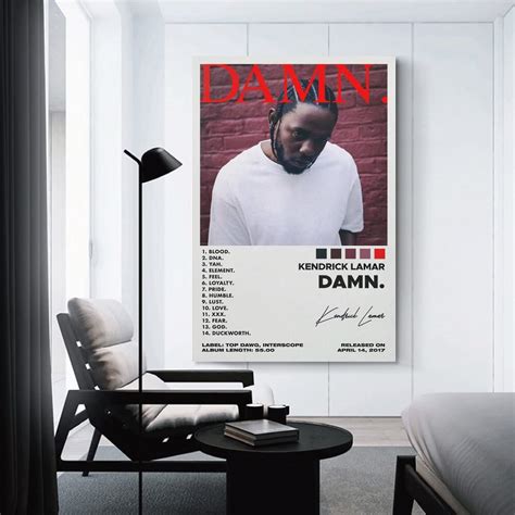 Kendrick Lamar Damn Album Cover Art Kendrick Lamar DAMN. Album Cover'