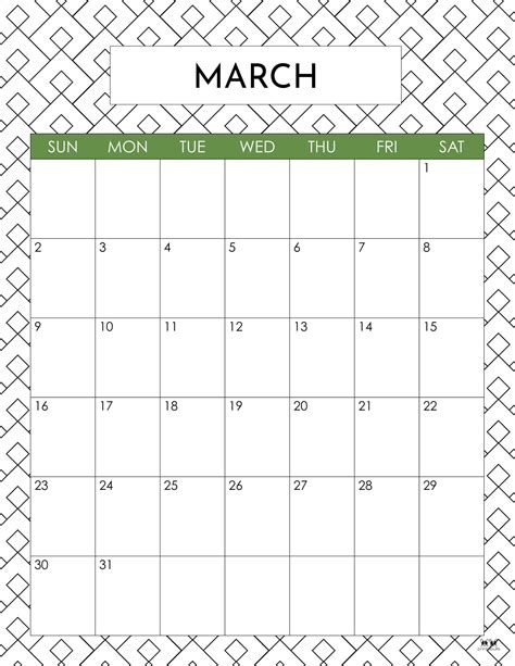 March 2025 Calendars - 107 FREE Printables | Printabulls