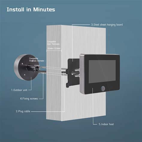 Wireless Peephole Video Doorbell Camera WiFi Door | Ubuy India