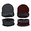 FabSeasons Unisex Acrylic Woolen Combo of Beanie/Skull Cap & Muffler ...
