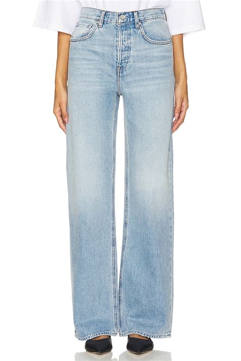 GRLFRND Brooklyn High Rise Straight Jeans in Miracle Mile | REVOLVE