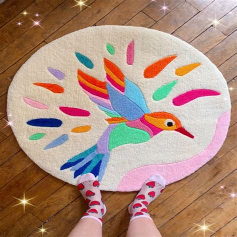 Multicolor Hand Tufted Bird Rug – Kaleen Kari