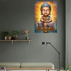 Ordershock 45.72 cm Lord Buddha Motivational Quote for Living Room ...
