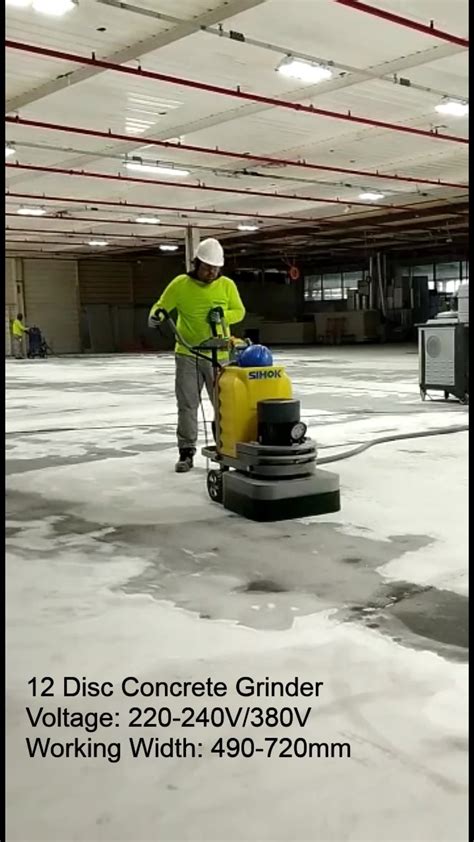 Sihok 220v 380v Commercial Concrete Floor Grinder Marble Polishing ...