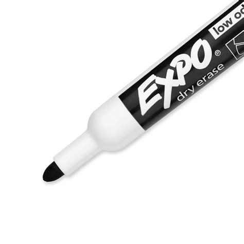 . EXPO Dry Erase Markers Bullet Marker 12-Pack. Black Colour.