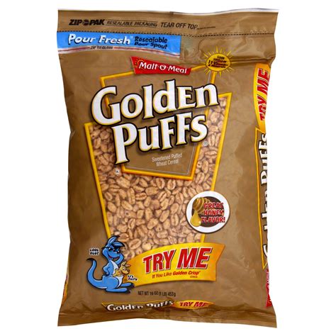Malt-O-Meal Cereal, Golden Puffs 16 oz (1 lb) 453 g - Food & Grocery ...