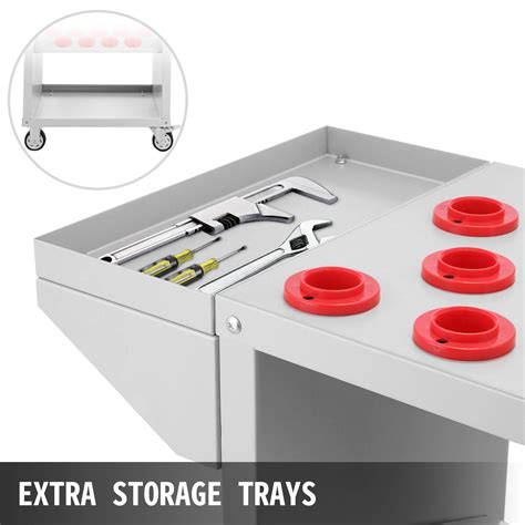 Mophorn Tool Cart 40 Taper Tool Holder CNC Tool Cart 36 Capacity CAT40 ...