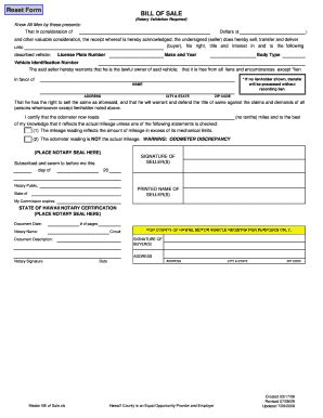 18 Printable Notarized Bill Of Sale Forms and Templates - Fillable ...
