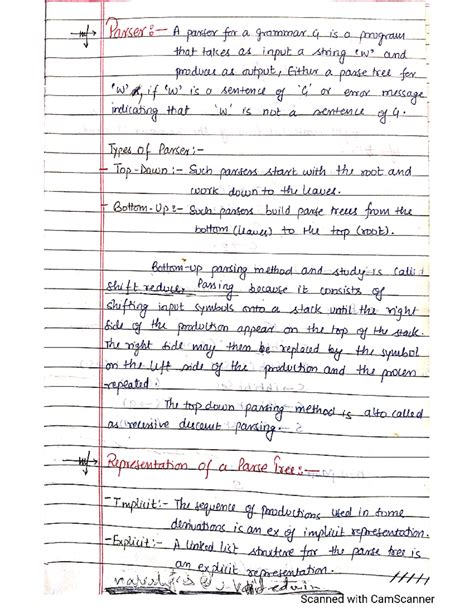 CD 2nd Unit Notes Part 1 - m A parter for a grammar 9 is a program that ...