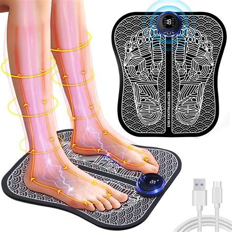 LorSou Electronic Feet Massagers for Pain and Circulation,EMS Foot ...